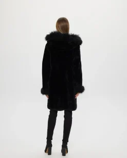 Shearling Lamb Parka With Select Cashmere Goat Trim And Cuffs
