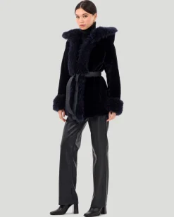 Shearling Lamb Reversible Jacket With Select Select Cashmere Goat Details