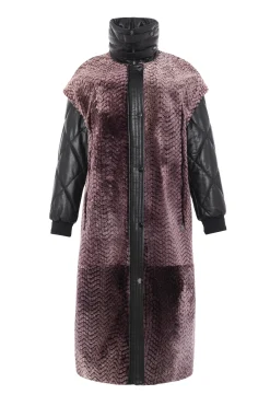 Shearling Lamb Stroller Detachable Leather Sleeves