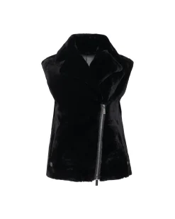 SHEARLING LAMB ZIP VEST