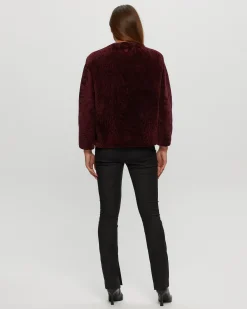 Textured Shearling Lamb Jacket