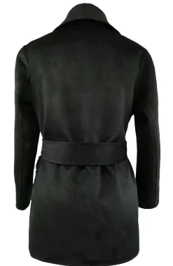 Wool Belted Jacket With Select Lamb Patch Pockets